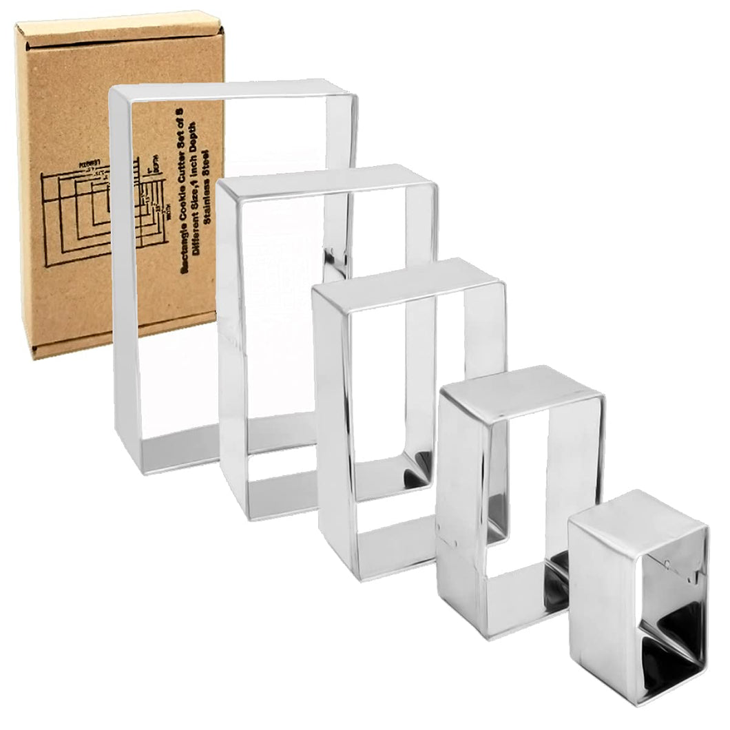 5 piece rectangle cutter set