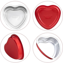 Load image into Gallery viewer, 9 oz Red Aluminum Heart Pan
