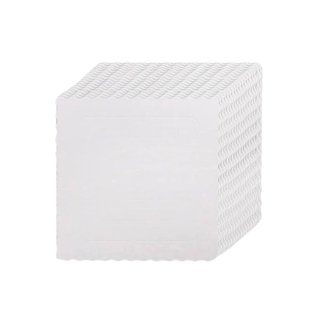 White Square Cake Board 10