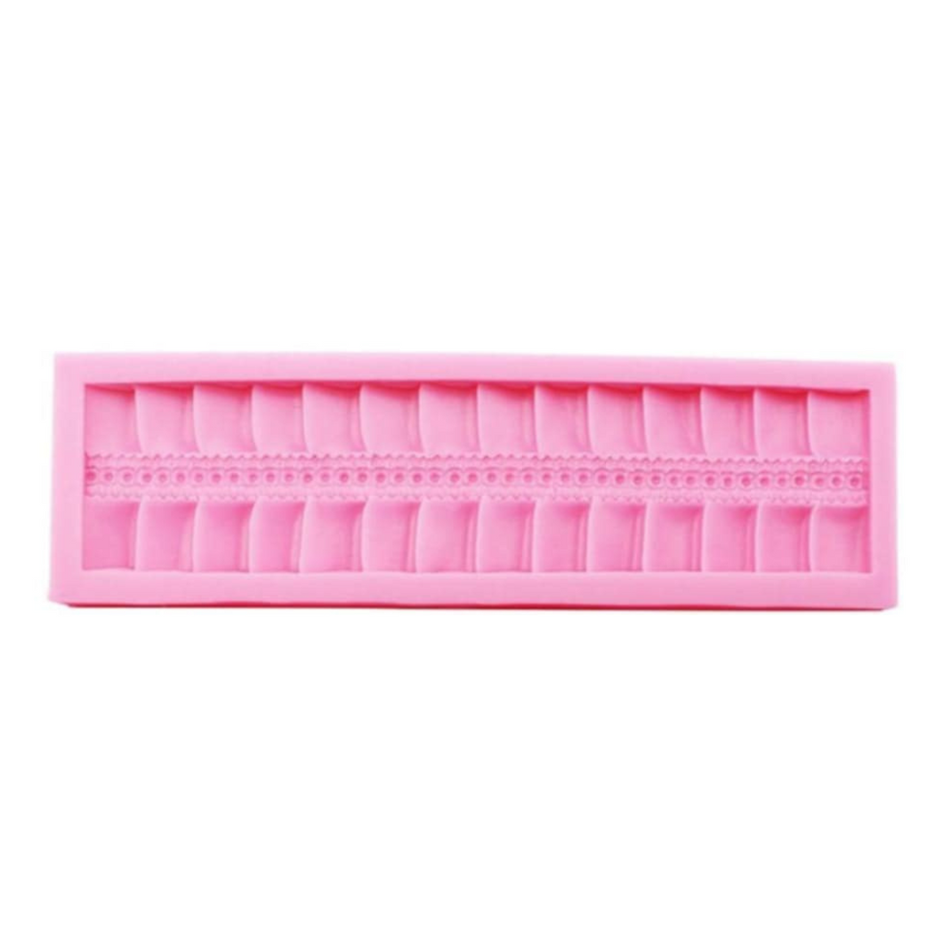 Pleat Cake Border Fondant Silicone Mold