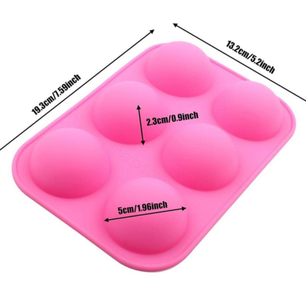 Sphere Shape Silicone mold for soap, cake, chocolate, Jelly & more