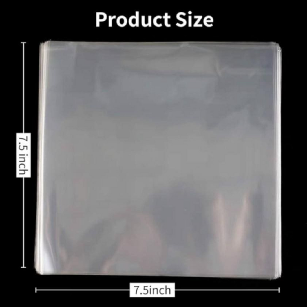 Clear cellophane sheets wrap cake slices 120 (7.5