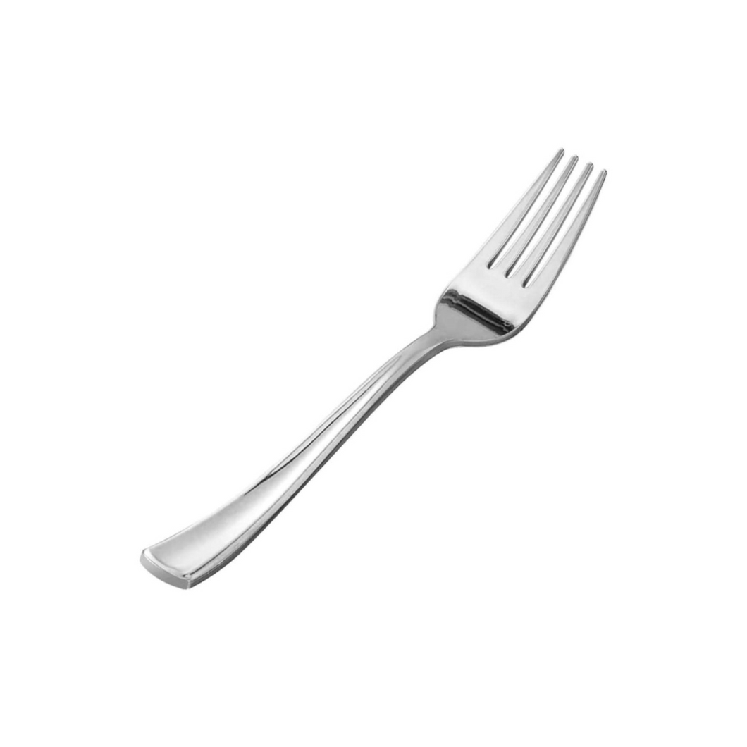 Silver plastic fork (pk of 15)