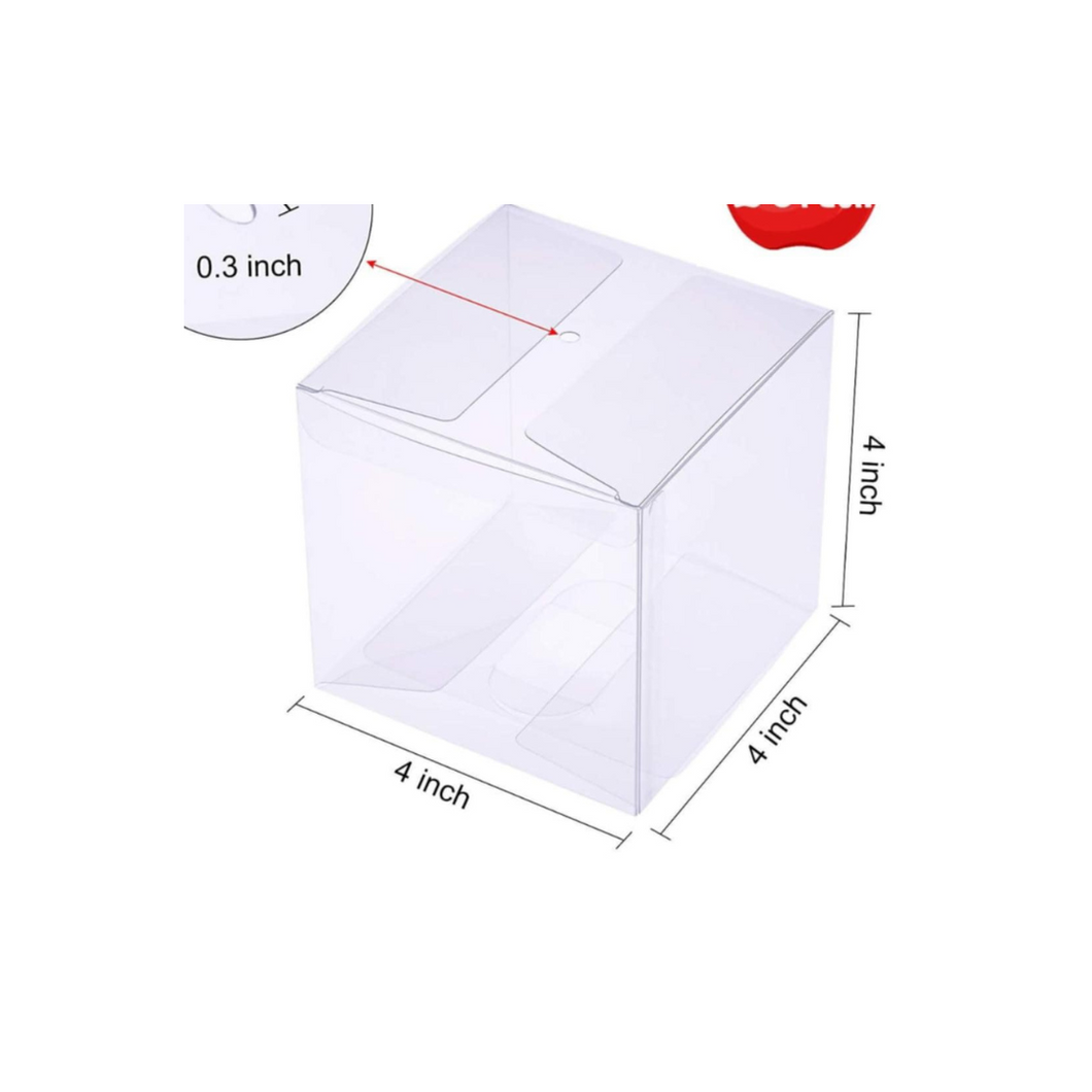 Clear Box w/hole & top (4