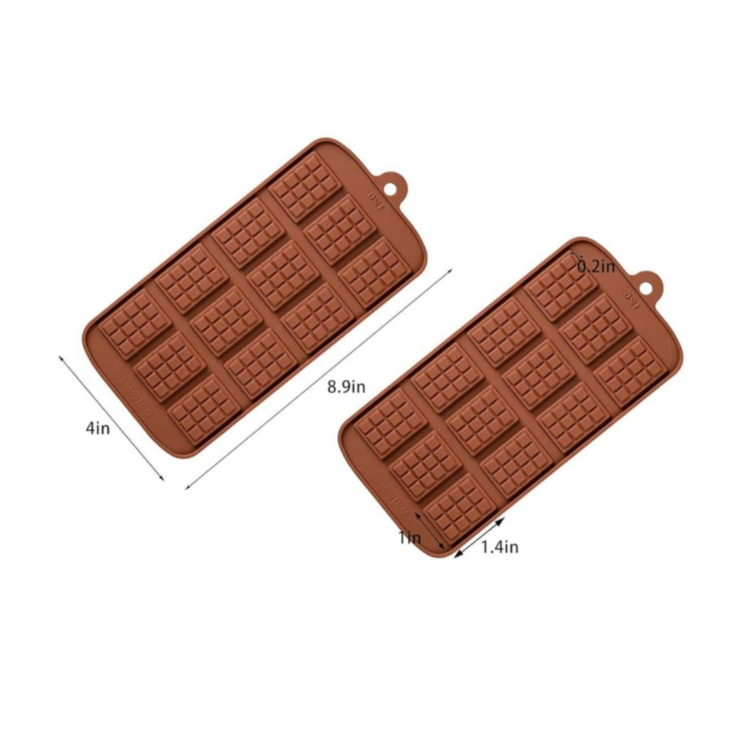 Brown Chocolate Moulds - 12 cavity