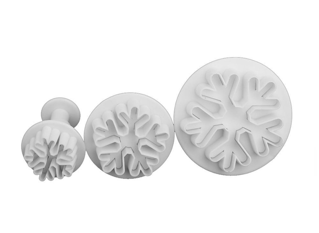 3 Piece Snowflake Plunger Set