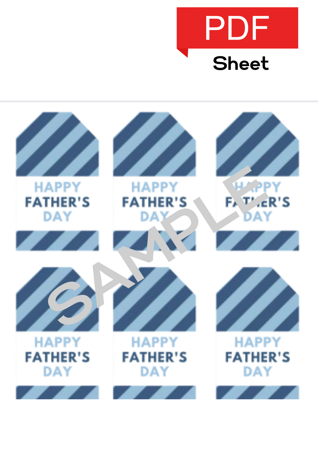 Father's Day Sheet (Blue)