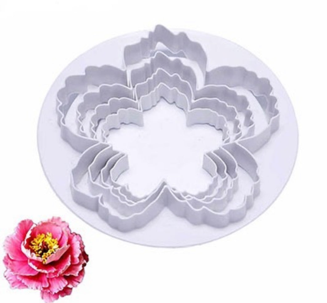 4 Piece Peony Cutter Set