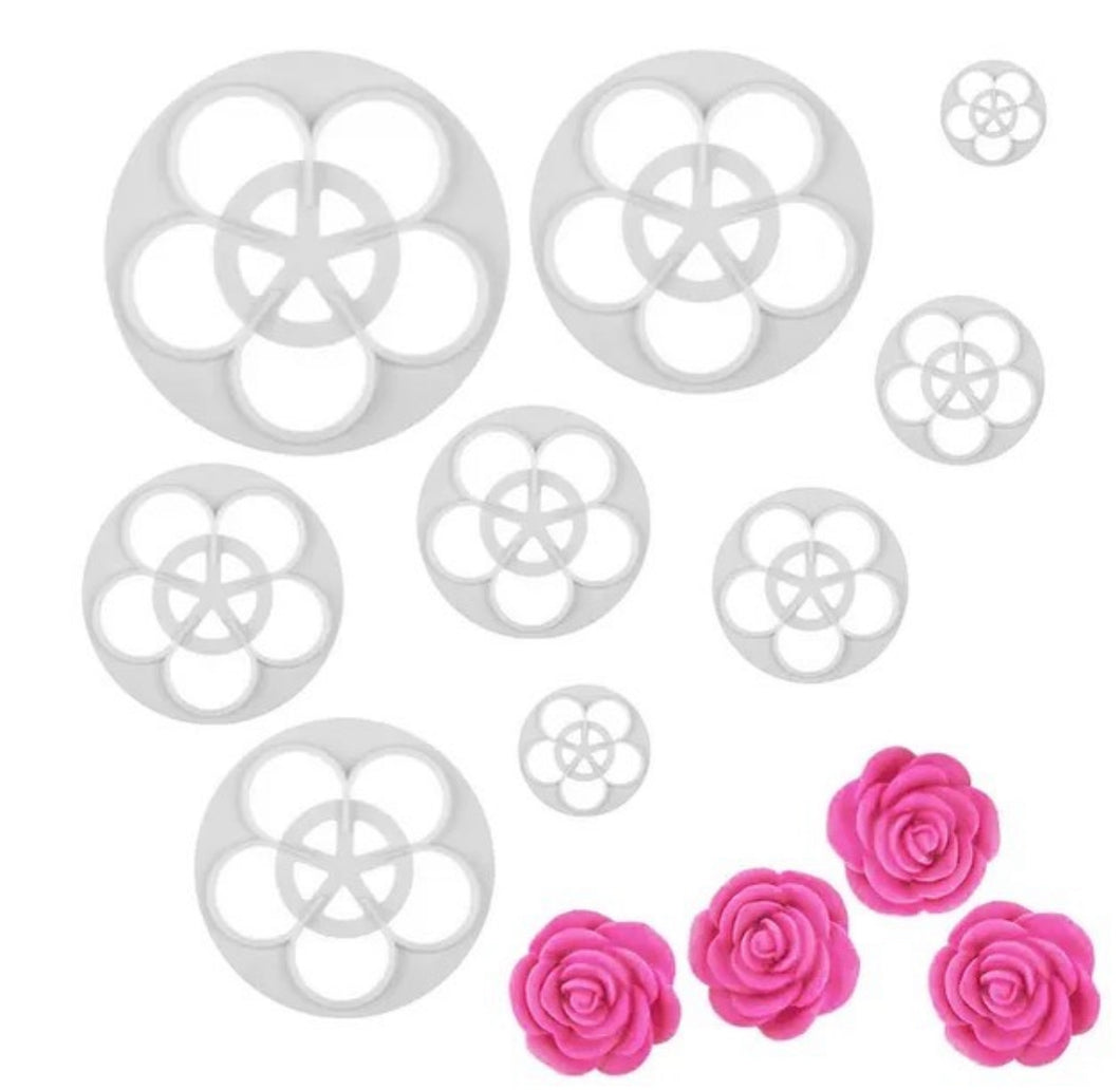 5 piece rose cutter set