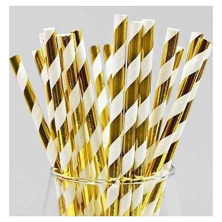 White and gold straws - Kerrilyn Harding