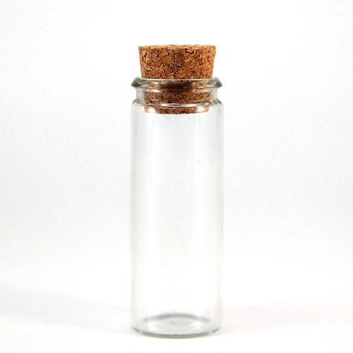 Miniature bottles with cork